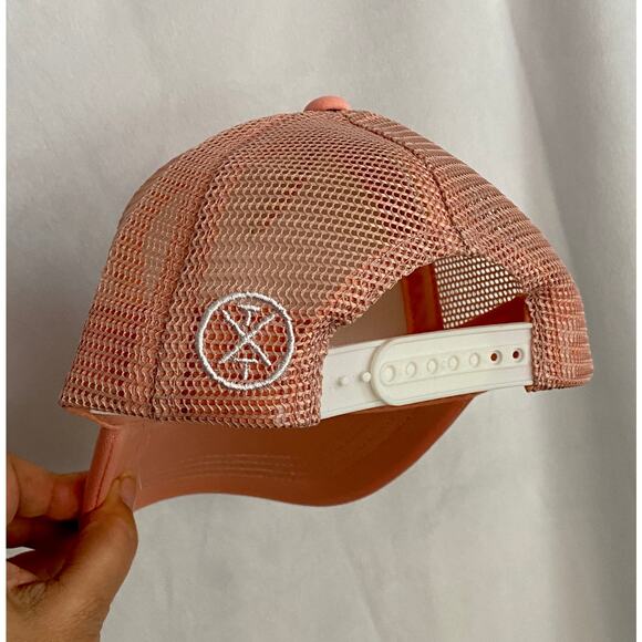 One Baby Trucker Hat Baby X  Blush Pink NEW - Picture 2 of 6